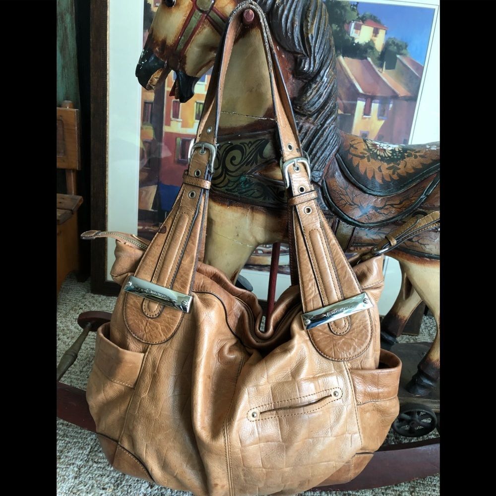 Nice sturdy leather bag by B Makowsky - Picture 2 of 7